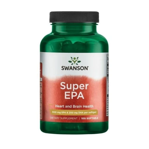 Swanson Super EPA, 100 kapsułek miękkich - Kwasy Omega-3 w kapsułkach