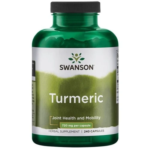 Swanson Turmeric 720 mg, 240 kapsułek - Kapsułki z kurkumą