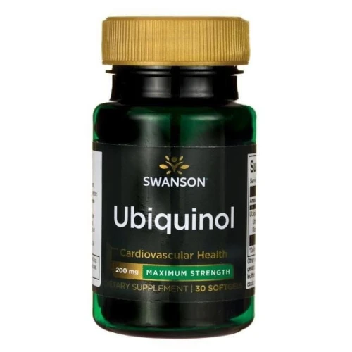Swanson Ubiquinol 200 mg, 30 kapsułek - Suplement diety z koenzymem Q10 