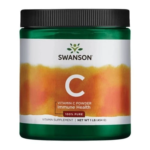 Swanson Witamina C 100% czystości, 454 g - Czysta witamina C w proszku