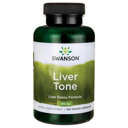 Swanson Liver Tone Liver Detox Formula, 120 kapsułek - Z ekstraktami ziół, które wspierają pracę wątroby