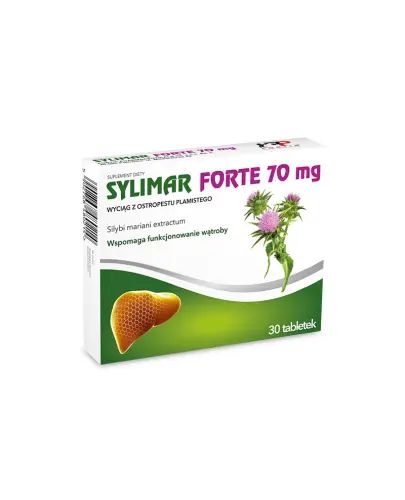 Sylimar Forte 70 mg tabletki, 30 sztuk - Które dzięki składnikom wspomaga funkcjonowanie wątroby