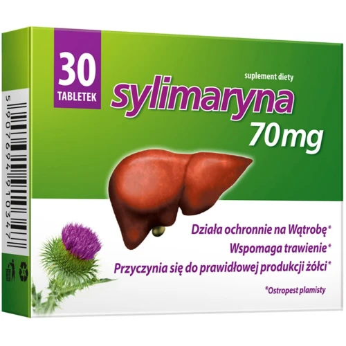Sylimaryna 70 mg, 30 tabletek - Tabletki z ostropestem plamistym