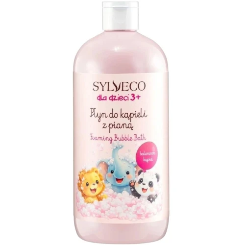 Sylveco Dla Dzieci 3+ Płyn do kąpieli Balonowa Kąpiel, 500 ml - Z pielęgnującą pianą i słodkim zapachem gumy balonowej