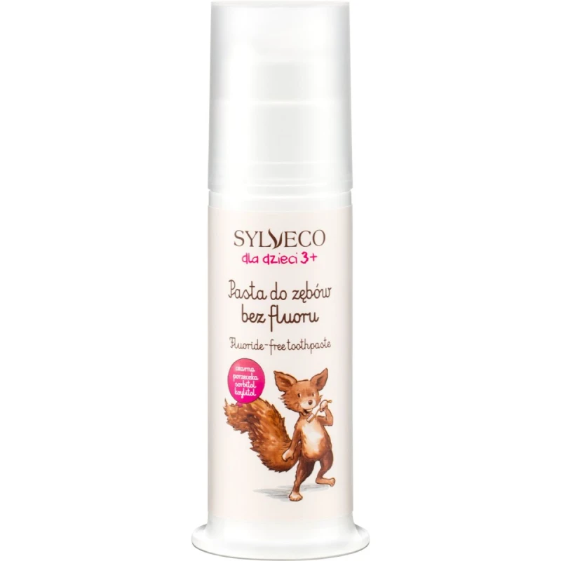 Sylveco 3+ pasta do zębów bez fluoru dla dzieci, 75 ml - O smaku czarnej porzeczki