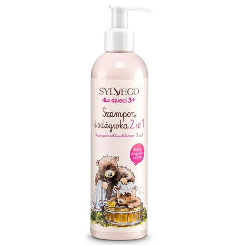 Sylveco dla dzieci 3+, szampon i odżywka 2w1, 300 ml - Kompozycja zapachowa nie zawiera alergenów