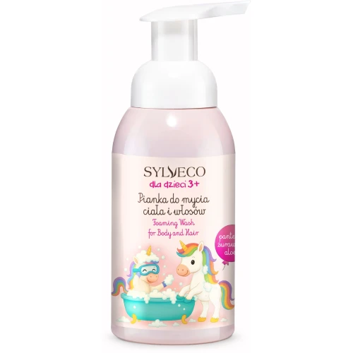 Sylveco Dla Dzieci 3+ Pianka do mycia ciała i włosów arbuzowa, 290 ml - Delikatne oczyszczanie wrażliwej skóry