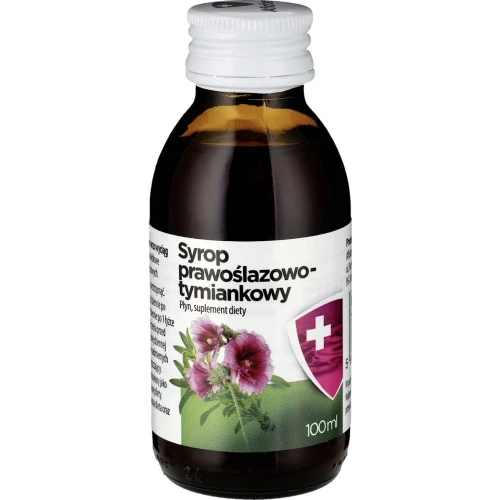 Syrop prawoślazowo–tymiankowy, płyn 100 ml - Dla dorosłych oraz dzieci powyżej 3. roku życia