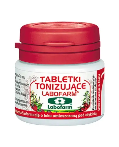 Tabletki tonizujące Labofarm, 20 tabletek - Z głogiem, wspomagają układ krążenia