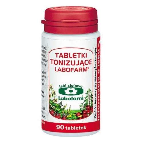 Tabletki tonizujące Labofarm, 90 tabletek - Z głogiem,  wsparcie dla zdrowia serca 