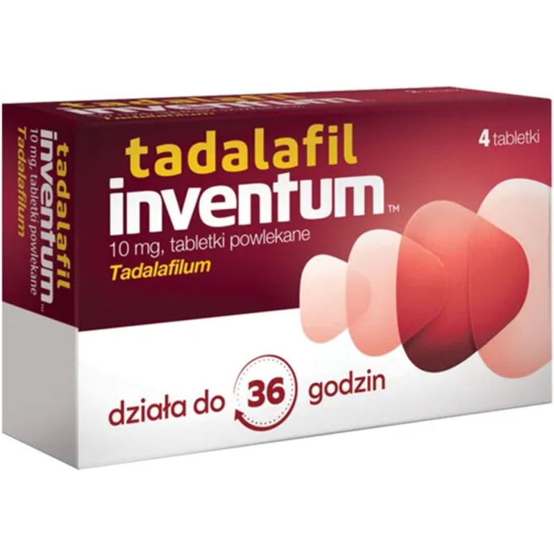 Tadalafil Inventum 10 mg, 4 tabletki - Tabletki na potencję