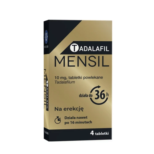 Tadalafil Mensil 10 mg, 4 tabletki - Lek na zaburzenia erekcji u mężczyzn