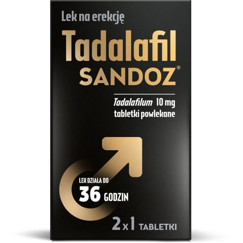 Tadalafil Sandoz 10 mg, 2 tabletki - Tabletki na potencję