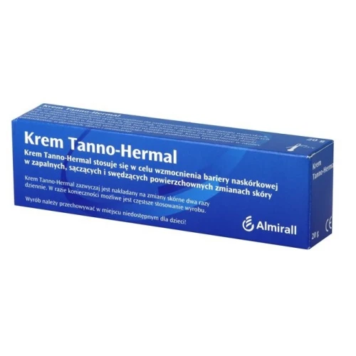 Tanno-Hermal Krem, 20 g - Stabilizacja bariery skórnej w obszarach dotkniętych stanem zapalnym lub świądem