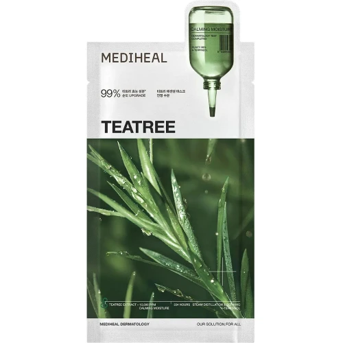 Mediheal Teatree Essential Mask Calming Moisture Kojąco-Nawilżajca Maska w płachcie, 24 ml - Do skóry wrażliwej