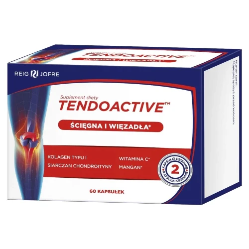 Tendoactive, 60 kapsułek  - Kompleks składników, które wspierają regenerację ścięgien i więzadeł