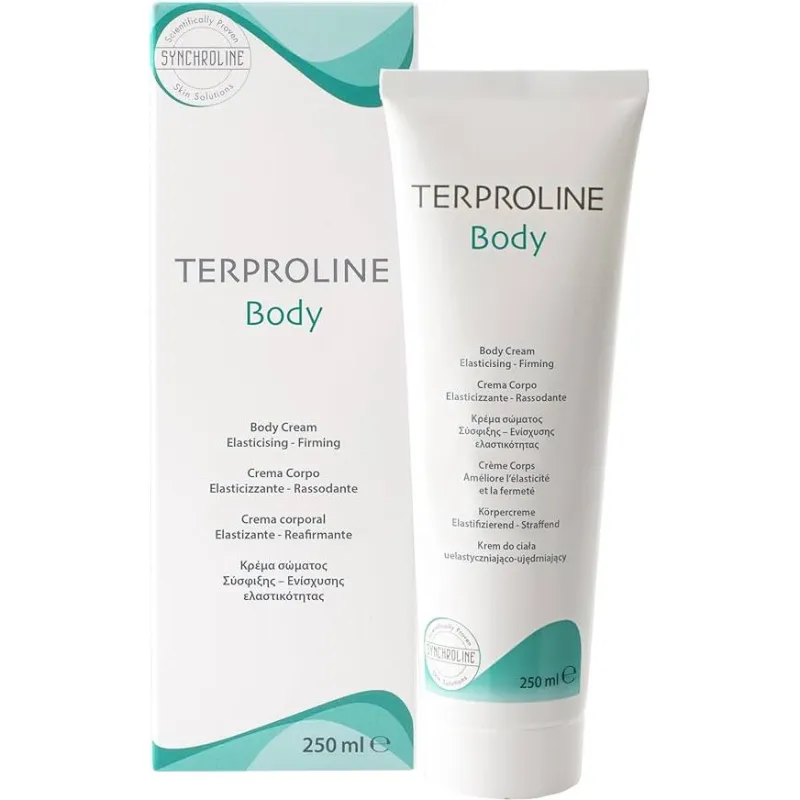 Synchroline Terproline Body Ujędrniający krem do ciała, 250 ml - Poprawia elastyczność i sprężystość skóry