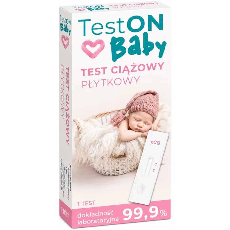 TestON Baby Test ciążowy płytkowy, 1 sztuka