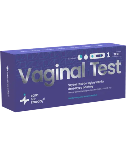 Vaginal Test Szybki test do wykrywania drożdżycy pochwy, 1 sztuka - Komfortowa metoda diagnostyczna do sprawdzenia zdrowia intymnego w domu