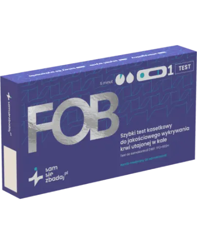 FOB Test na krew utajoną w kale, 1 sztuka - Test do samokontroli