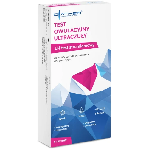 Test owulacyjny strumieniowy ultraczuły LH, 1 sztuka - Do oznaczania dni płodnych