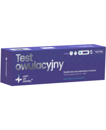 Test owulacyjny strumieniowy z moczu, 5 sztuk - Precyzyjne i szybkie wykrywanie owulacji
