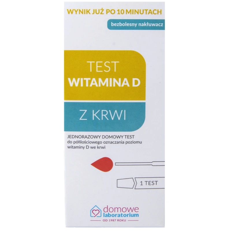 Test Witamina D z krwi, 1 sztuka -  Do samokontroli poziomu witaminy D