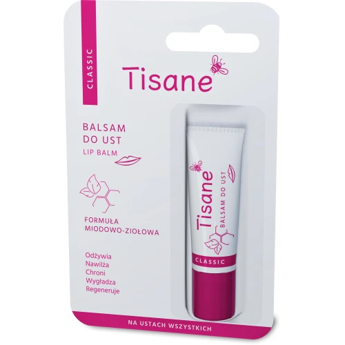 Tisane Classic balsam do ust w tubce, 4,7 g - Odżywia, nawilża, chroni, wygładza, regeneruje