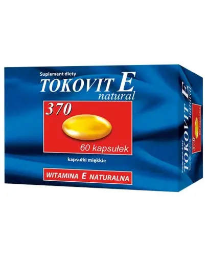 Tokovit E 370 natural, 60 kapsułek - Z naturalną witaminy E, która pomaga chronić komórki organizmu