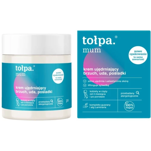 Tołpa Mum Krem ujędrniający brzuch, uda, pośladki, 250 ml - Dla kobiet w ciąży i po porodzie
