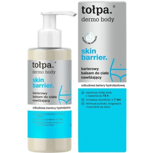 Tołpa Dermo Body Skin Barrier Barierowy balsam do ciała nawilżający, 250 ml - Regeneracja bariery hydrolipidowej i ukojenie suchej skóry