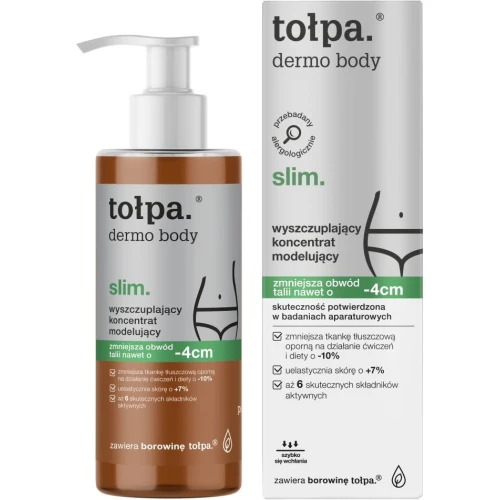 Tołpa Dermo Body Slim Wyszczuplający koncentrat modelujący, 250 ml - Na brzuch, uda i pośladki