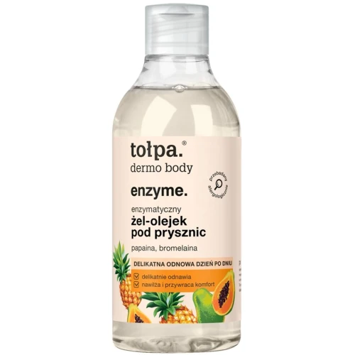 Tołpa Dermo Body Enzyme Żel-olejek pod prysznic, 300 ml - Do mycia i delikatnego złuszczania skóry