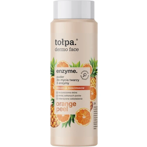 Tołpa Dermo Face Enzyme Puder do mycia twarzy 3 enzymy, 40 g - Enzymatyczny puder oczyszczający na zaskórniki i rozszerzone pory