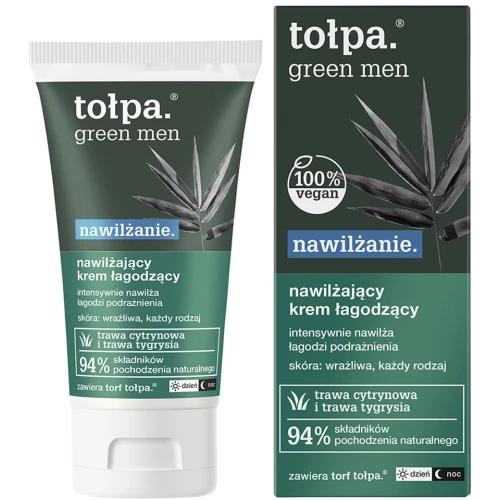 Tołpa Green Men Nawilżanie Krem łagodzący, 50 ml - Do skóry wrażliwej
