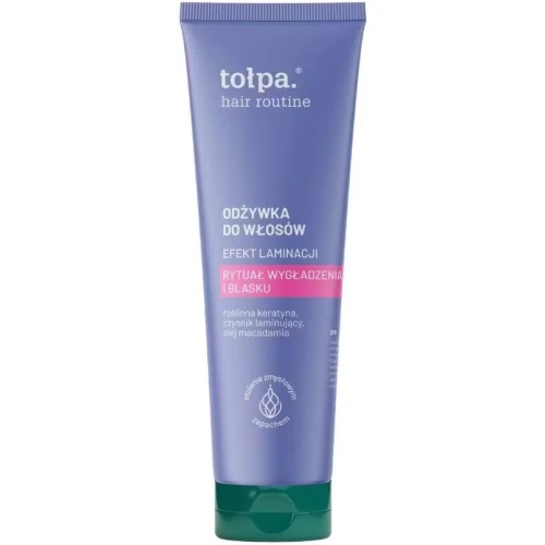 Tołpa Hair Routine Odżywka do włosów efekt laminacji, 175 ml - Wygładzenie, połysk i efekt tafli na włosach
