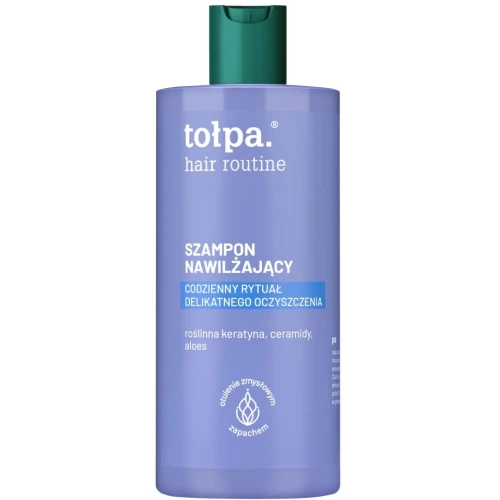 Tołpa Hair Routine Szampon nawilżający do włosów, 300 ml - Delikatne oczyszczenie i nawilżenie skóry głowy