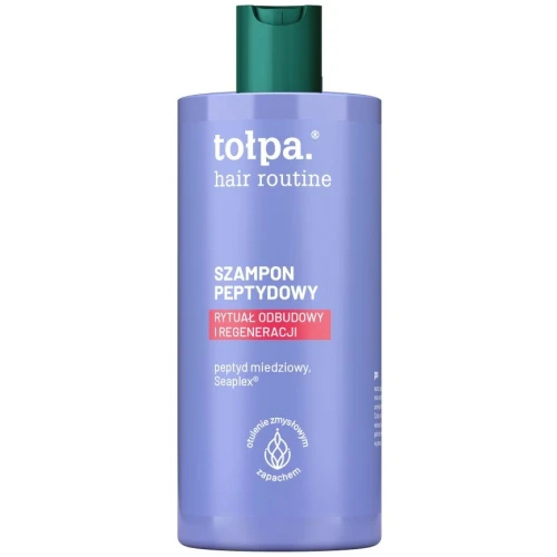 Tołpa Hair Routine Szampon peptydowy, 300 ml - Do zniszczonych i łamliwych włosów