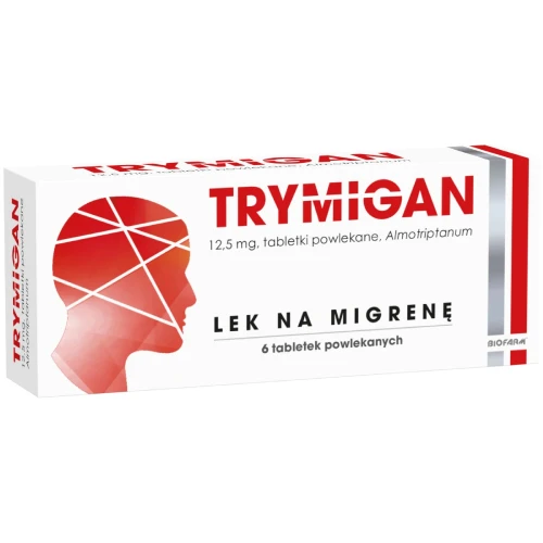Trymigan 12,5 mg, 6 tabletek - Tabletki na migrenę