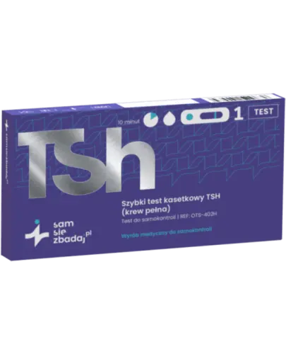TSH Szybki Test kasetkowy, 1 sztuka - Pozwala na szybkie sprawdzenie poziomu hormonu TSH