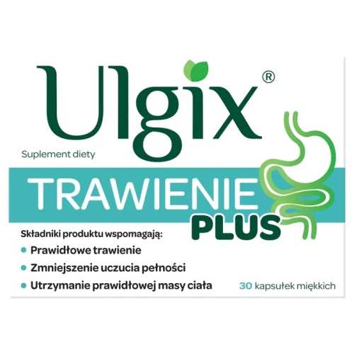 Ulgix Trawienie Plus, 30 kapsułek - Ziołowe kapsułki z karczochem wspomagające trawienie