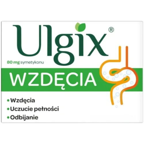 Ulgix Wzdęcia 80mg, 25  kapsułek miękkich - Na wzdęcia i uczucie pełności