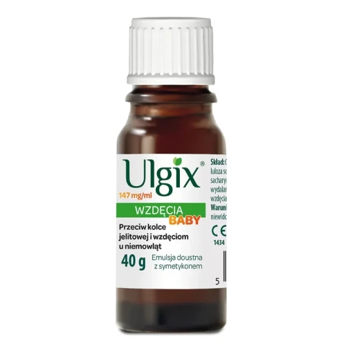 Ulgix Wzdęcia Baby 147mg/ml Emulsja doustna, 40 g - Na kolkę i wzdęcia u niemowląt