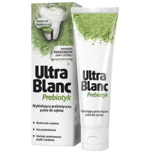 UltraBlanc Prebiotyk Wybielająca pasta do zębów, 75 ml - Wspiera mikrobiom jamy ustnej