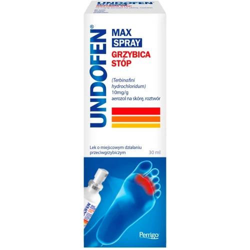 Undofen Max Spray, 30 ml - Przeciwgrzybiczy spray do stóp