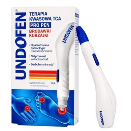 Undofen Pro Pen Terapia Kwasowa TCA kurzajki i brodawki, żel 1 aplikator - Terapia Kwasowa w żelu do usuwania  brodawek i kurzajek
