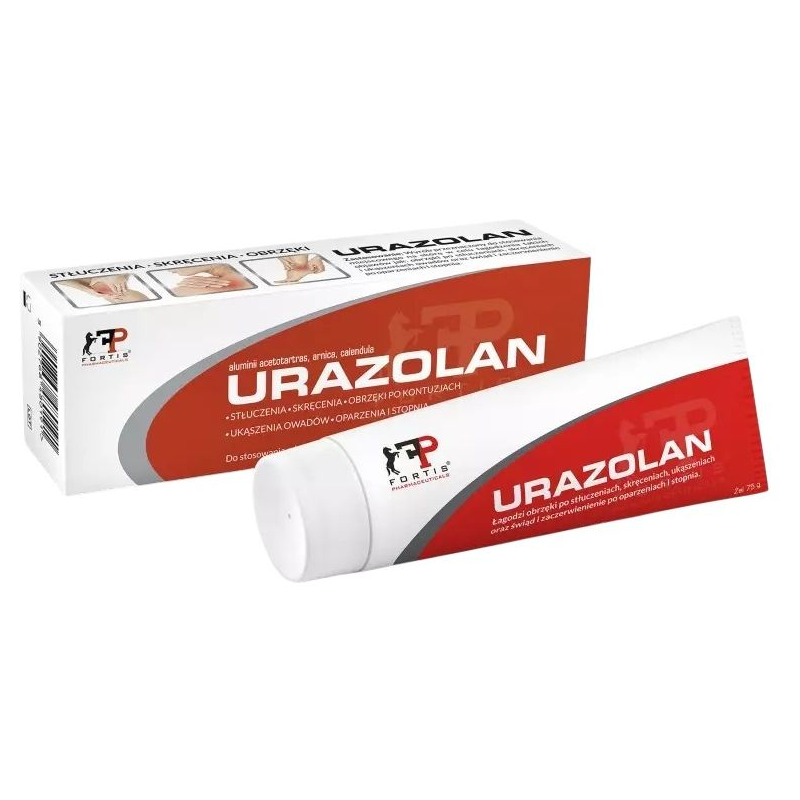 Urazolan, żel 75 ml - Do stosowania na obrzęki i ukąszenia