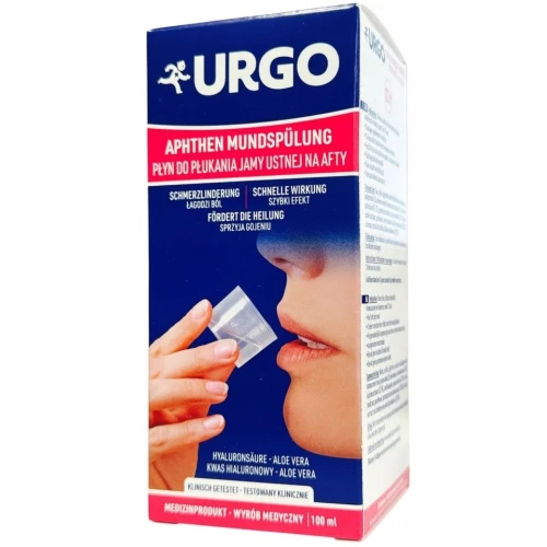 Urgo Płyn do płukania jamy ustnej, 100 ml - Na afty i podrażnienia błony śluzowej