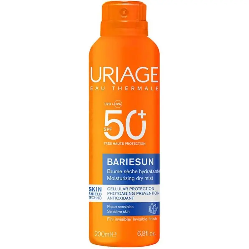 Uriage Bariésun Mgiełka SPF 50+, 200 ml - Ochrona UVA i UVB z niewidocznym wykończeniem