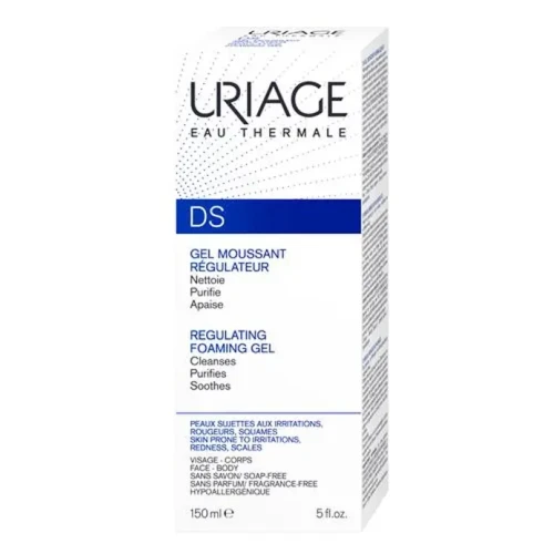 Uriage DS Żel myjący, 150 ml - Do skóry łojotokowej